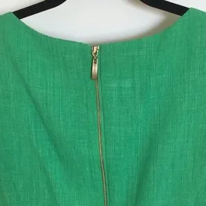 slim fit dress slacks Ponte Flare Dress with Vegan Leather Trim Olive / Xs main image 0